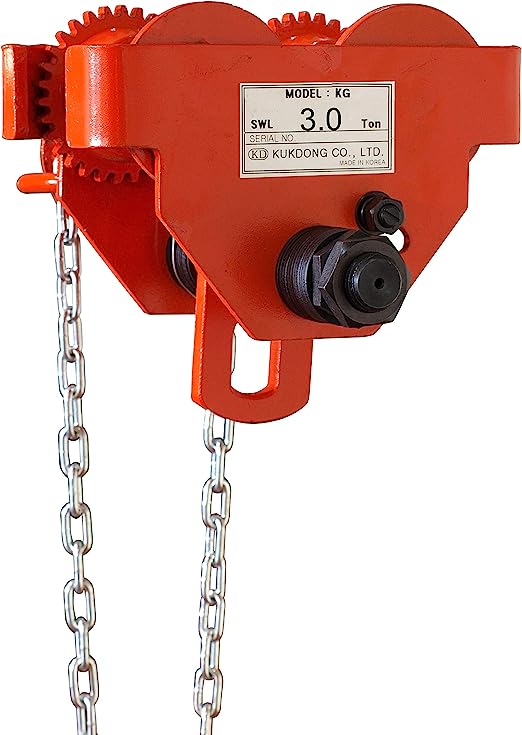 3Ton Geared Trolley Hand Chain Model# KC-GT03