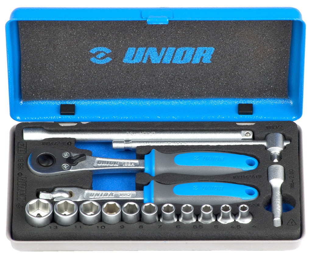 Unior 1/4"DR Complete Socket Set 04-13mm-611996