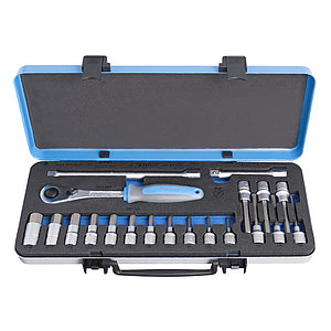Unior Socket Set1/2''in Metal Box(190BIHX1P20)#611946
